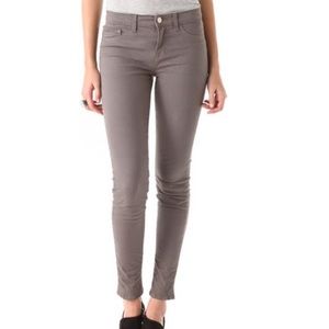J BRAND Skinny Leg Twill Pants in Cafe